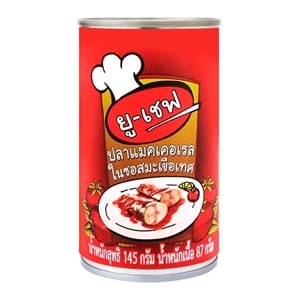 ยู-เชฟ ปลาแมคเคอเรลในซอสมะเขือเทศ 145 ก.