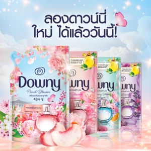 ดาวน์นี่ น้ำยาปรับผ้านุ่ม กลิ่นดอกไม้สดและลูกพีช 1 ล._thumbnail_1