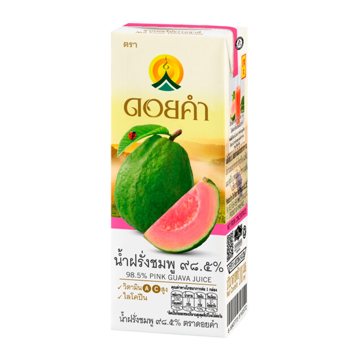 ดอยคำ น้ำฝรั่งชมพู 98.5% 200 มล. แพ็ค 4_1