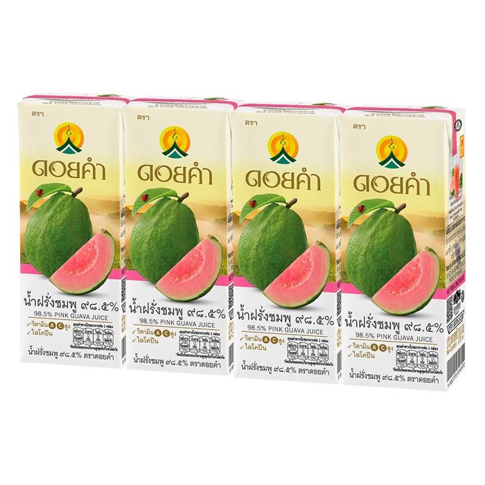 ดอยคำ น้ำฝรั่งชมพู 98.5% 200 มล. แพ็ค 4_2