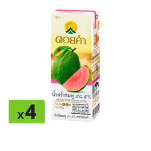 ดอยคำ น้ำฝรั่งชมพู 98.5% 200 มล. แพ็ค 4_thumbnail