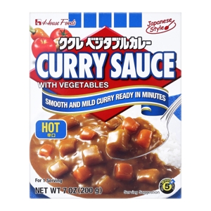 House Curry Sauce Vegetable Hot 200g.