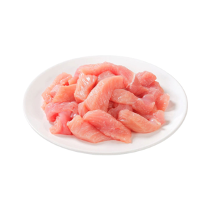 อกไก่หั่นชิ้น