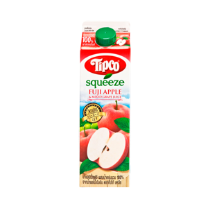 Tipco Squeeze Pasteurized Fuji Apple Juice with Grape 1ltr.