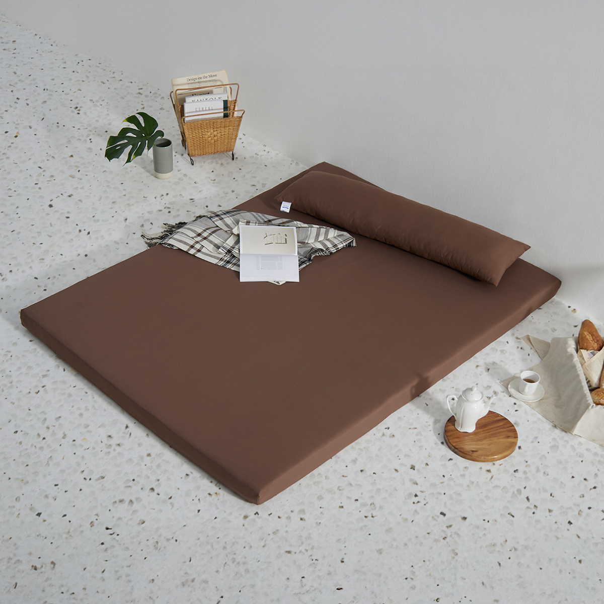 ไมดาส ท็อปเปอร์ รุ่น Basic Living 5 ฟุต หนา 4 นิ้ว สีช็อกโกแลต_3