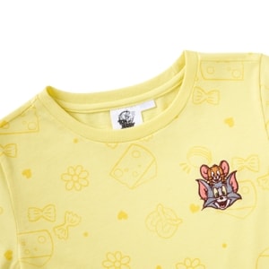 ทอม แอนด์ เจอร์รี่ เสื้อยืดพิมพ์ลาย สำหรับเด็กผู้หญิง รุ่น BMTN2507LG010 สีเหลือง_thumbnail_2