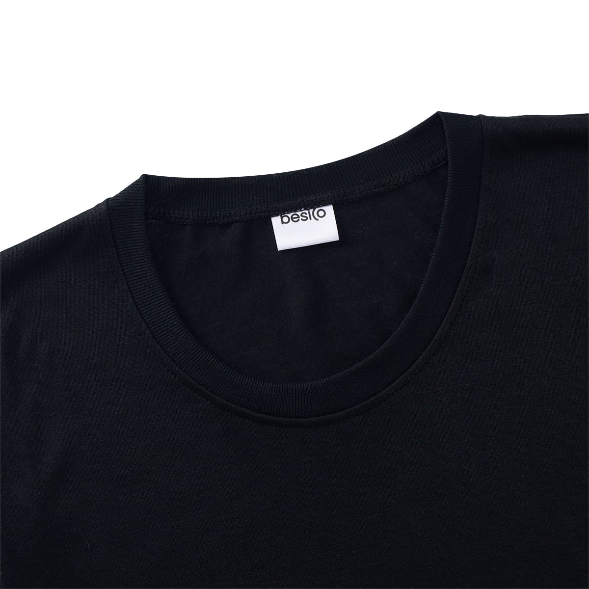 เบสิโค เสื้อยืดผู้ชาย สีดำ_2