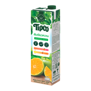 ทิปโก้ น้ำส้มเขียวหวาน 100% 1000 มล.
