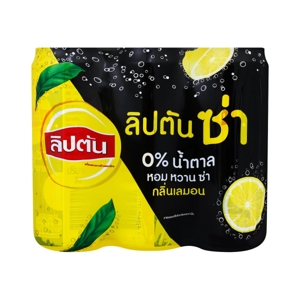 ลิปตัน ซ่า น้ำอัดลม กลิ่นเลมอน สูตรไม่มีน้ำตาล 325 มล. x 6 ชิ้น_thumbnail_5