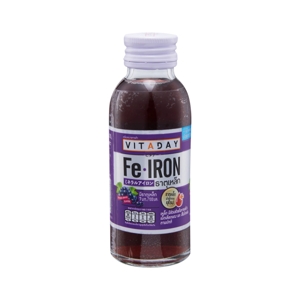 VITADAY 25% Grape Juice & 5 & White Grape Flavored Juice with Iron 100 ml.