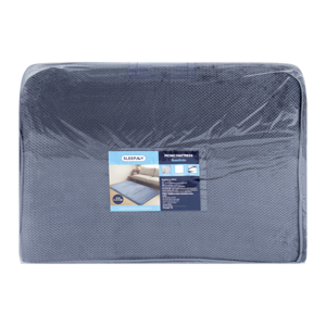 SLEEPJOY Super Soft Jacquard Flannel Picnic Mattress 3 x 6.5 ft. Grey Color