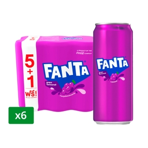 Fanta Grape Pop Flavored 325ml.Pack 6