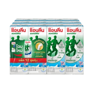 แอนลีน แอคติฟิต นมยูเอชที รสจืด ไขมัน 0% 180 มล. x 11+1 ชิ้น_thumbnail_1