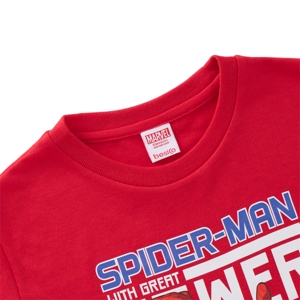มาร์เวล x เบสิโค เสื้อยืด สำหรับเด็กชาย รุ่น BMTN2601LB003 สีแดง_thumbnail_2