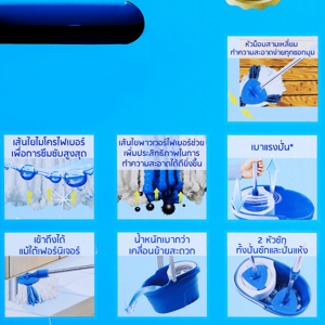 สวอช ถังปั่นแฮนดี้สปินม็อบ รุ่น 5693 สีน้ำเงิน_thumbnail_3