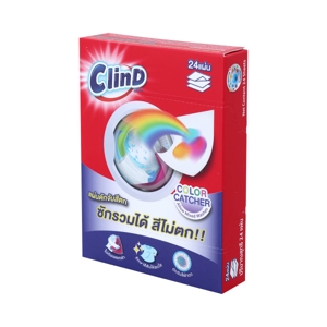 คลีนน์ดี ผลิตภัณฑ์แผ่นดูดจับสีตก 24 แผ่น_thumbnail_2