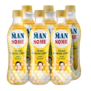แมนซั่ม น้ำรสองุ่น 10% ผสมคอลลาเจน วิตามินซี และสังกะสี (ซิงค์) กลิ่นฮันนี่ เลมอน 430 มล. แพ็ค 6_thumbnail