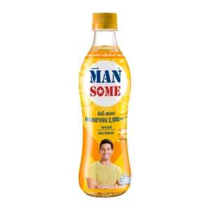 แมนซั่ม น้ำรสองุ่น 10% ผสมคอลลาเจน วิตามินซี และสังกะสี (ซิงค์) กลิ่นฮันนี่ เลมอน 430 มล. แพ็ค 6_thumbnail_2