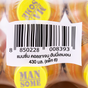 แมนซั่ม น้ำรสองุ่น 10% ผสมคอลลาเจน วิตามินซี และสังกะสี (ซิงค์) กลิ่นฮันนี่ เลมอน 430 มล. แพ็ค 6_thumbnail_5