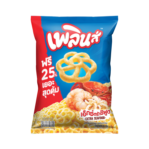 เพลินส์ ข้าวเกรียบทอดกรอบ รสเอ็กซ์ตร้าซีฟูด 85 ก.