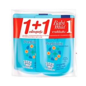 เบบี้มายด์ แอนด์ บียอนด์ พรีไบโอติก โพรเทคชั่น ออร์แกนิก เฮด & บอดี้ เบบี้ บาธ รีฟิล 350 มล. แพ็ค 2 ชิ้น_thumbnail
