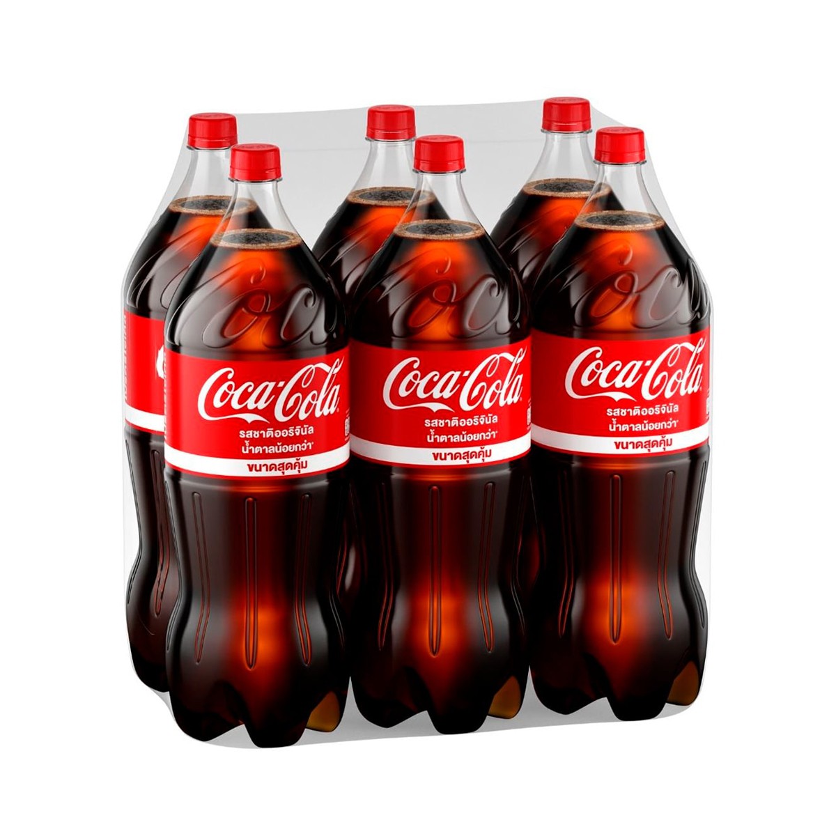 โค้ก น้ำอัดลม สูตรน้ำตาลน้อย 2.5 ล. แพ็ค 6_1
