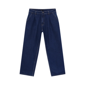 BESICO Men's Pleated Jeans Dark Denim