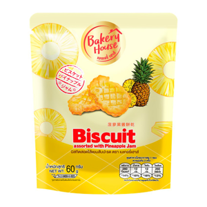 Bakery House Biscuit Assorted with Pineapple Jam 60g.