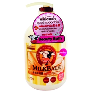 บิวตี้บาร์ท ครีมอาบน้ำ สูตรน้ำนมฮอกไกโด สีน้ำตาล 750 มล._thumbnail