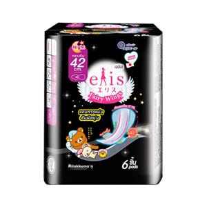 ELIS Fairy Wings Sanitary Pad with Wings Nighttime Size 42 cm. 6 Pads