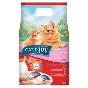 Cat n Joy Kitten and Mother Ocean Fish Chicken and Milk Flavour 1.2kg.