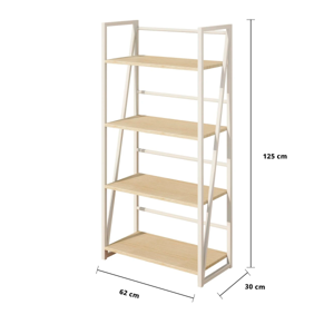 เบสิโค ชั้นอเนกประสงค์ 4 ชั้น รุ่น LF-09 ขนาด 62 x 30 x 125 ซม. สีขาว_thumbnail_4
