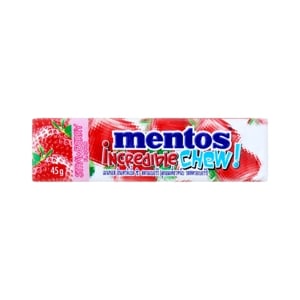 MENTOS Incredible Chew Strawberry Flavored Chewing Candy 45 g.