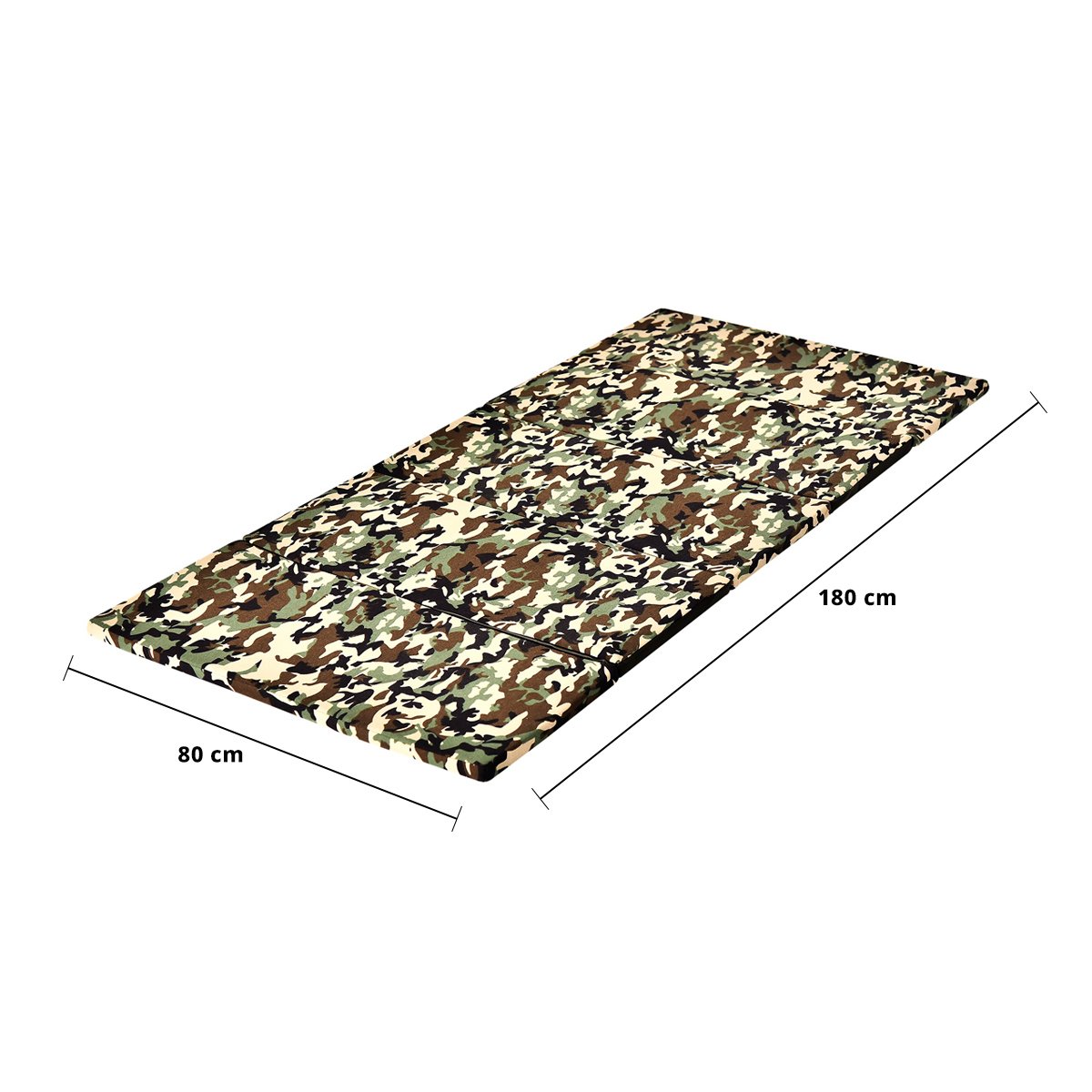 เบสิโค ที่นอนปิกนิก 5 พับ 80x180x2.5 ซม. ลายพรางทหาร_9