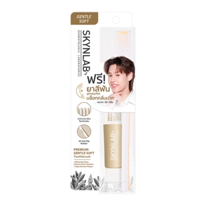 Skynlab Gentle Toothbrush Gold And Organic Toothpaste 20g.