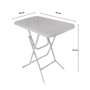 เบสิโค โต๊ะพับอเนกประสงค์ รุ่น NF-61 ขนาด 76 x 46 x 75 ซม. สีเทา_thumbnail_1