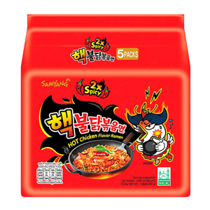 Samyang Extreme Hot Chicken Ramen 140g. Pack 5