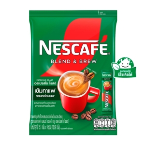 Nescafe Blend and Brew Instant Coffee Mix Espresso Roast 15.1g. Pack 9sachets