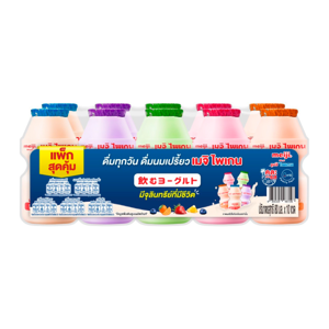 ซีพี-เมจิ ไพเกน นมเปรี้ยวโยเกิร์ตพร้อมดื่ม 80 มล. แพ็ค 10 คละกลิ่น (สินค้าคละรส ไม่สามารถเลือกได้)_thumbnail