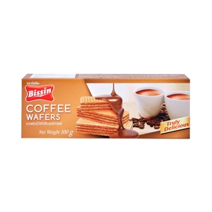 BISSIN Wafers with Coffee Flavored Cream 100 g.