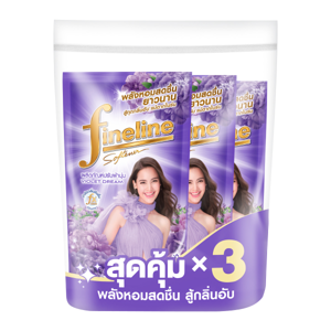 ไฟน์ไลน์ น้ำยาปรับผ้านุ่ม กลิ่นไวโอเล็ตดรีม ถุงเติม 470 มล. แพ็ค 3_thumbnail