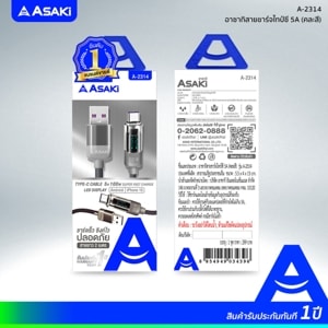 ASAKI Cable Type-C 100W Model A-2314 Assorted Colors