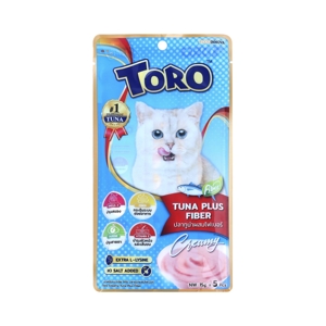 TORO TORO Lickable Cat Treat Tuna Plus Fiber 60 g.