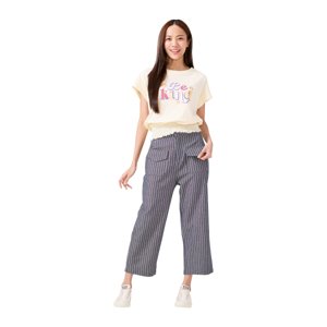 เบสิโค x สไมลีย์ เสื้อสม็อค สำหรับผู้หญิง รุ่น FASL25Q3LC020 สีเหลือง_thumbnail_2