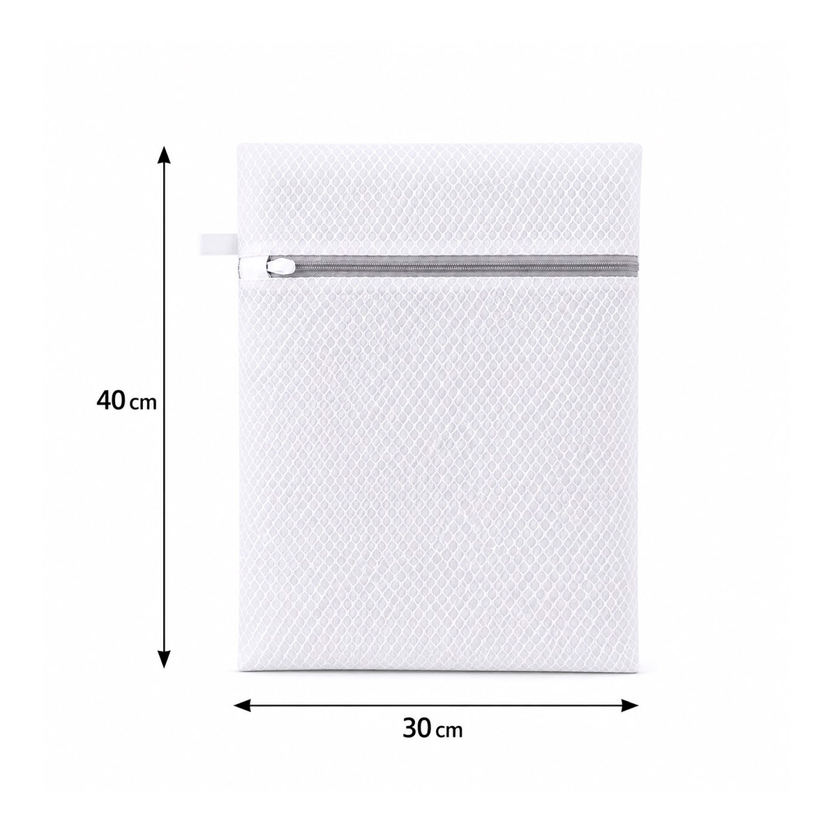 เอ็มบี ถุงซักผ้าตาข่ายแบบหนา 30 x 40 ซม. สีขาว_2