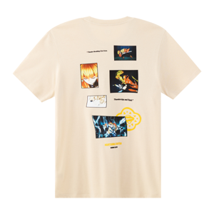 ดาบพิฆาตอสูร เสื้อยืดแขนสั้นพิมพ์ลาย สำหรับผู้ชาย รุ่น FFIM25Q3YM003 สีเบจ_thumbnail_1