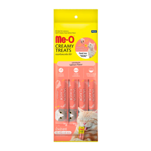 Me O Creamy Treats Salmon Flavor 15g. Pack 4