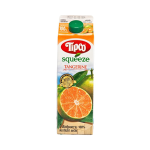 Tipco Squeeze Pasteurized Tangerine with Orangepulp and Sac Juice 1ltr.