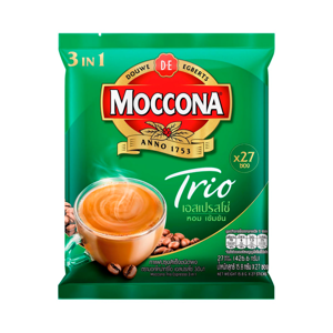 Moccona Trio Instant Coffee Mixed Espresso 15.8g. Pack 27sachets