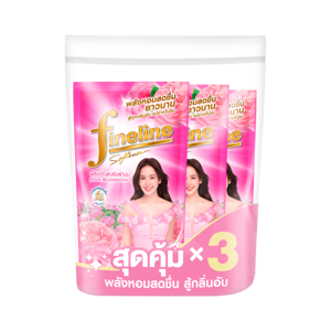 ไฟน์ไลน์ น้ำยาปรับผ้านุ่ม กลิ่นพิ้งค์บอสซั่ม 470 มล. แพ็ค 3